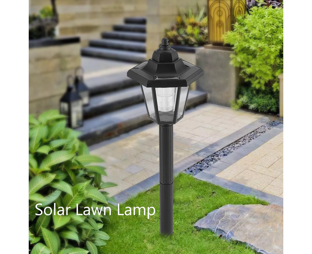 Solar Powered LED Lawn Lamp Outdoor Garden Landscape Yard Pathway Lighting Security Light