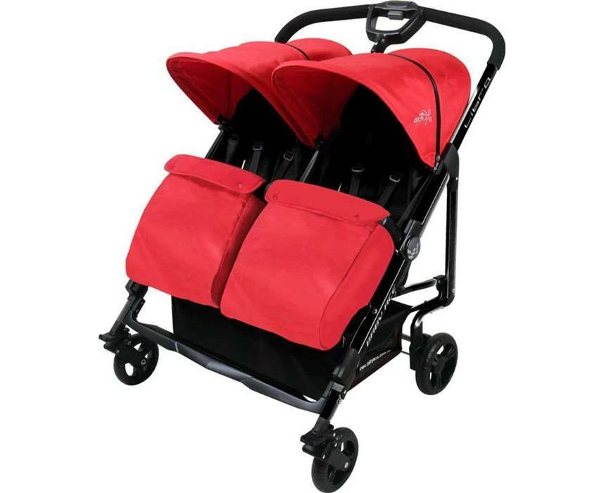 Baby Ace Libra Twin Stroller Red