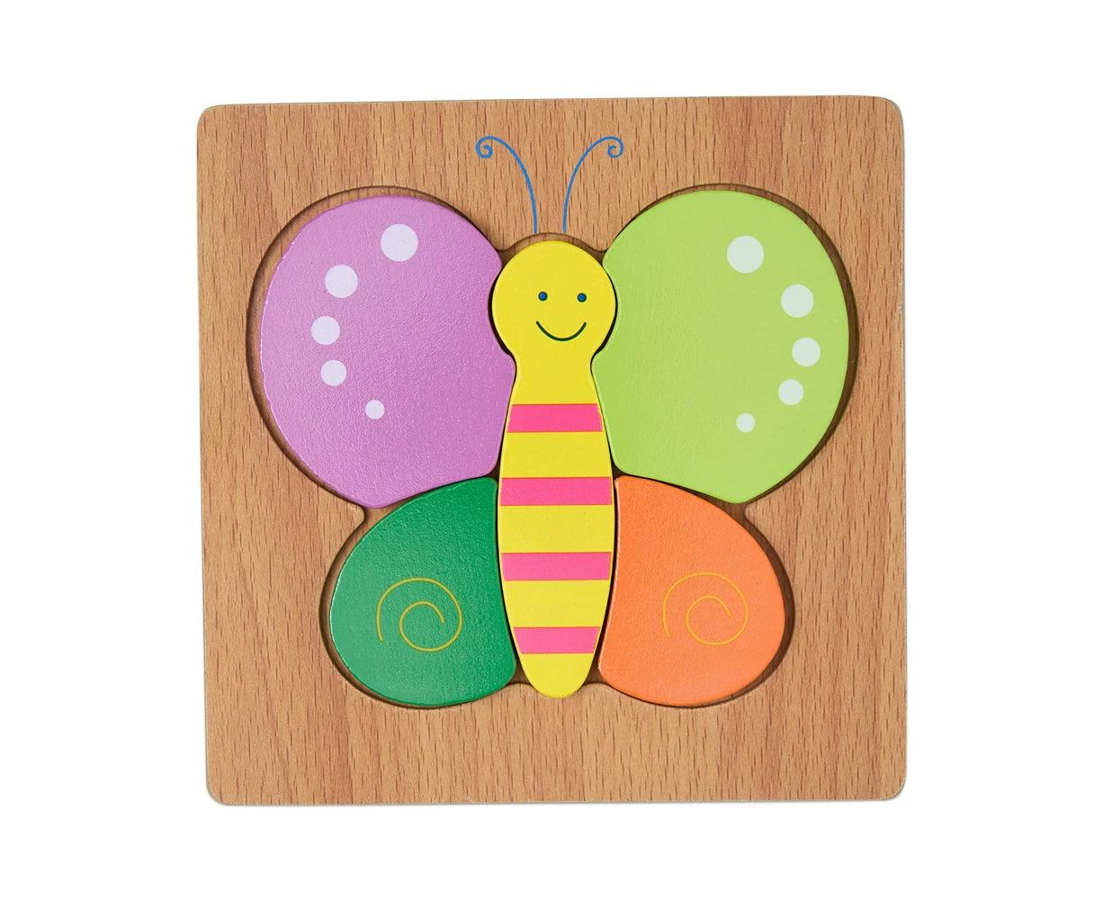 Colourful Five Piece Butterfly Puzzle