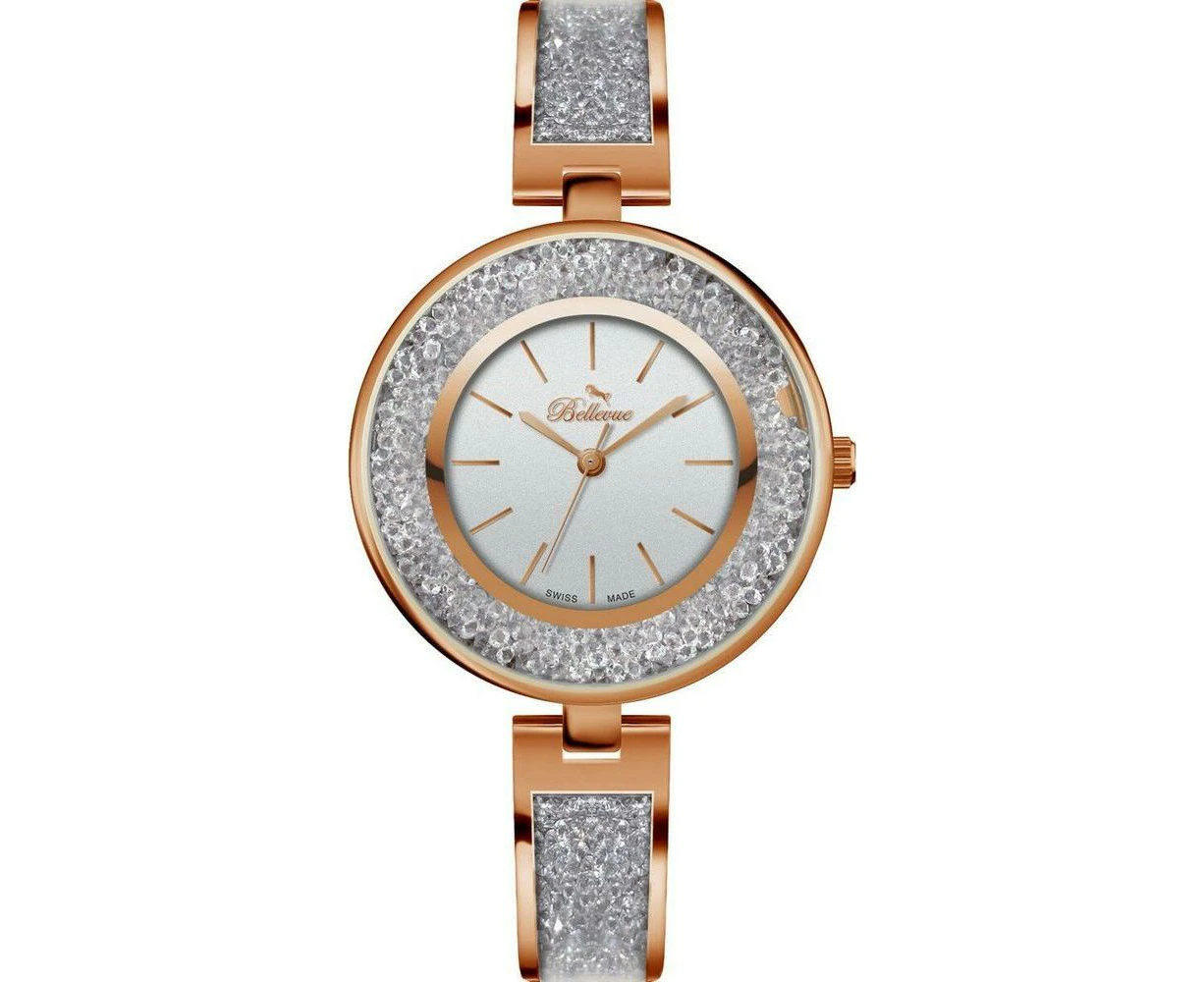 Elegant Timepiece: Bellevue E.68 Ladies' Quartz Watch Pink