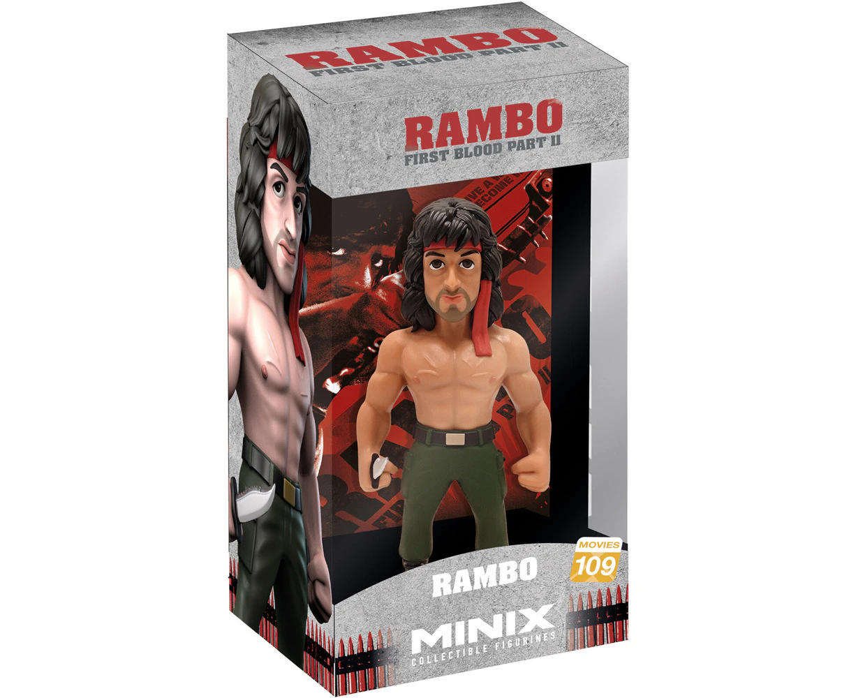 Minix Rambo 2 Collectible Action Figure/Figurine Model Toy Rambo Bandana 109