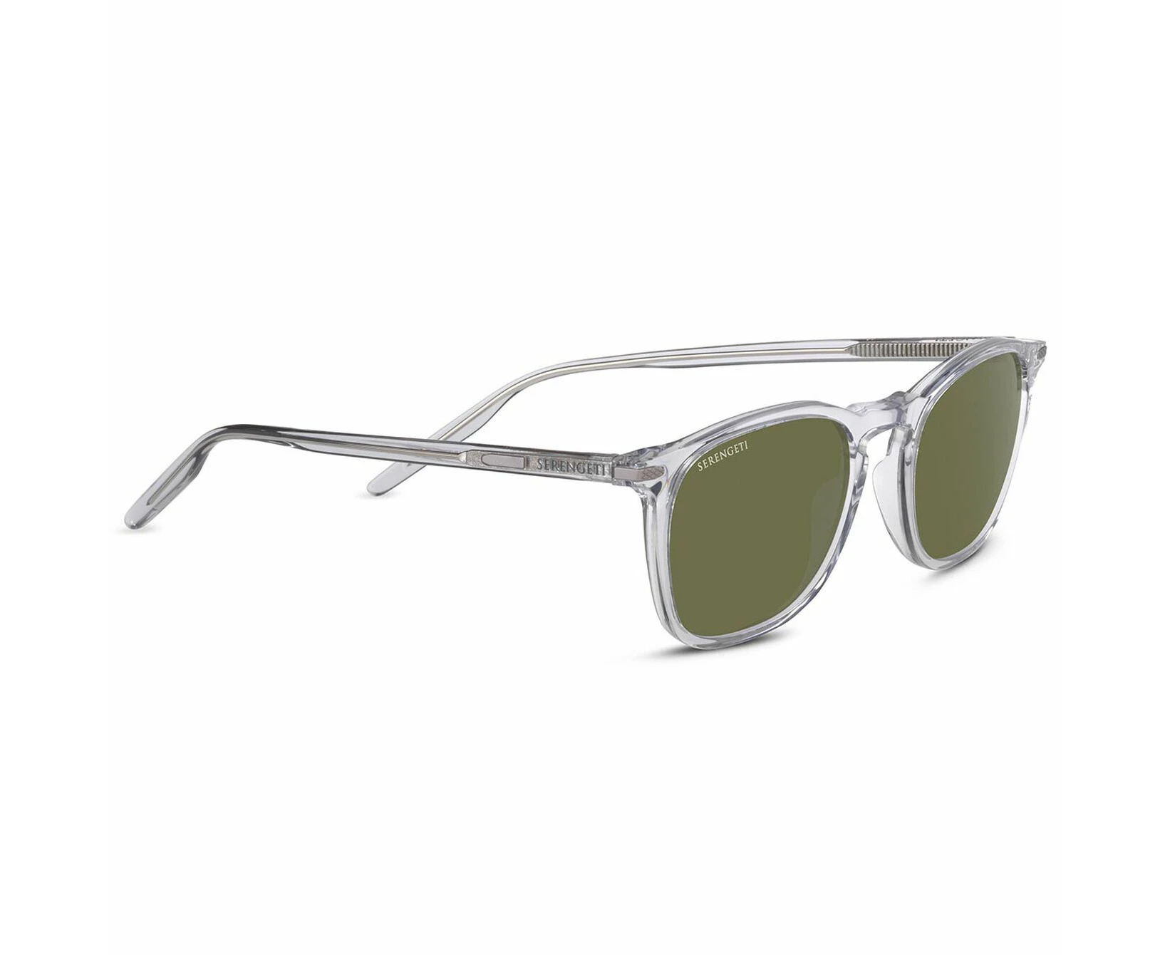 Serengeti Delio Square Sunglasses Acetate Shiny Crystal