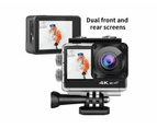 Waterproof DUAL Screen 4K Sports Camera Wireless Touch Screen Digital Camera Sports DV