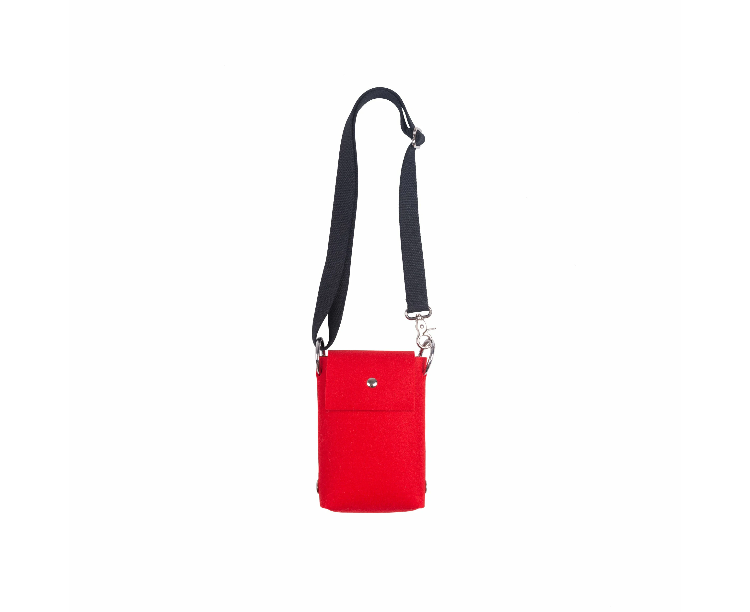 Katya Komarova Felt Phone Bag - Red/Black