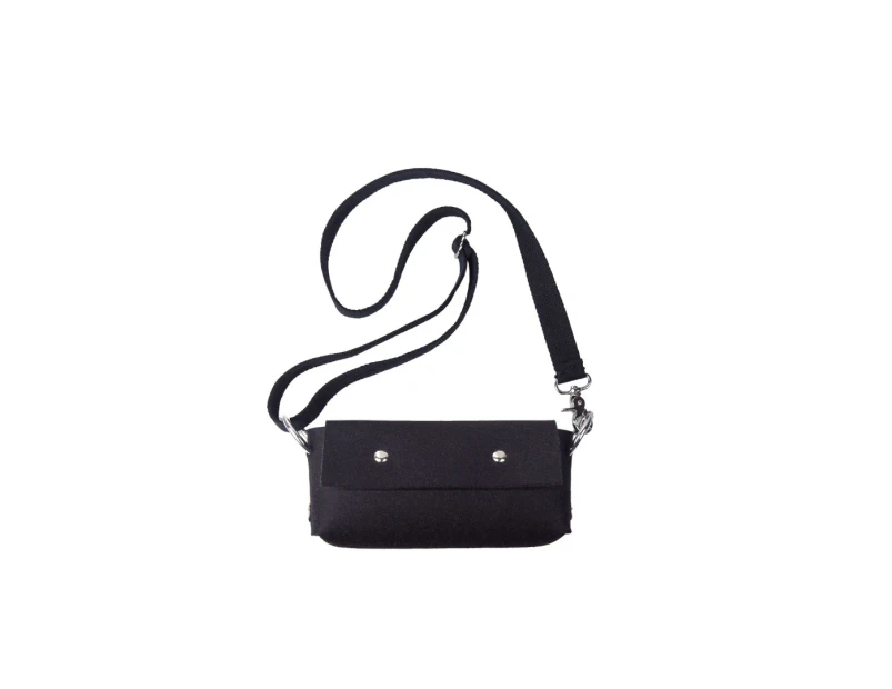 Katya Komarova Felt Baguette Bag - Black/Black