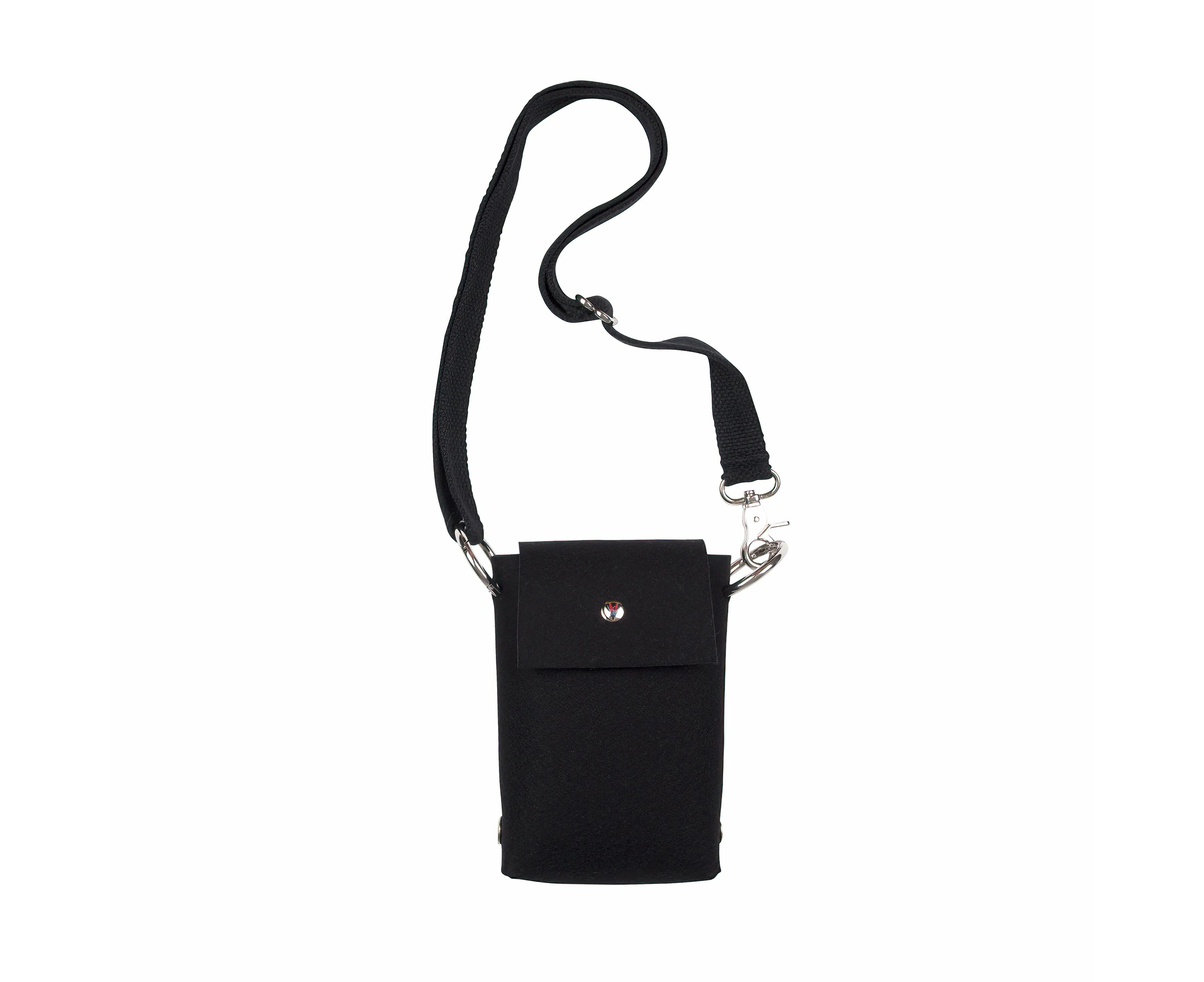 Katya Komarova Felt Phone Bag - Black/Black