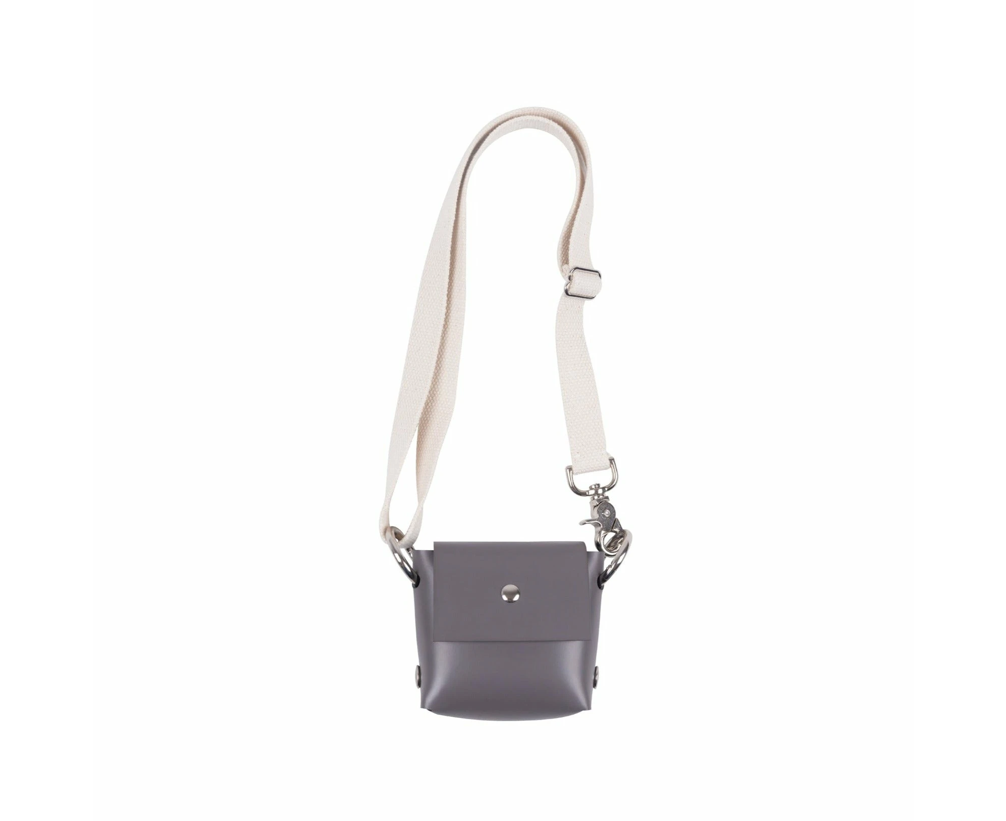 Katya Komarova Leather Mini Purse - Grey/White