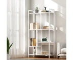 Artiss Bookshelf Display Shelves 5 Tiers 120cm White