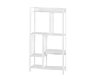 Artiss Bookshelf Display Shelves 5 Tiers 120cm White