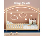 Artiss Bed Frame Wooden Kids House Frames Oak PUAH