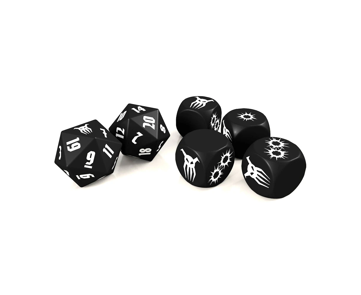 Modiphius Entertainment Achtung Cthulhu RPG Black Sun Dice Set Game Accessory