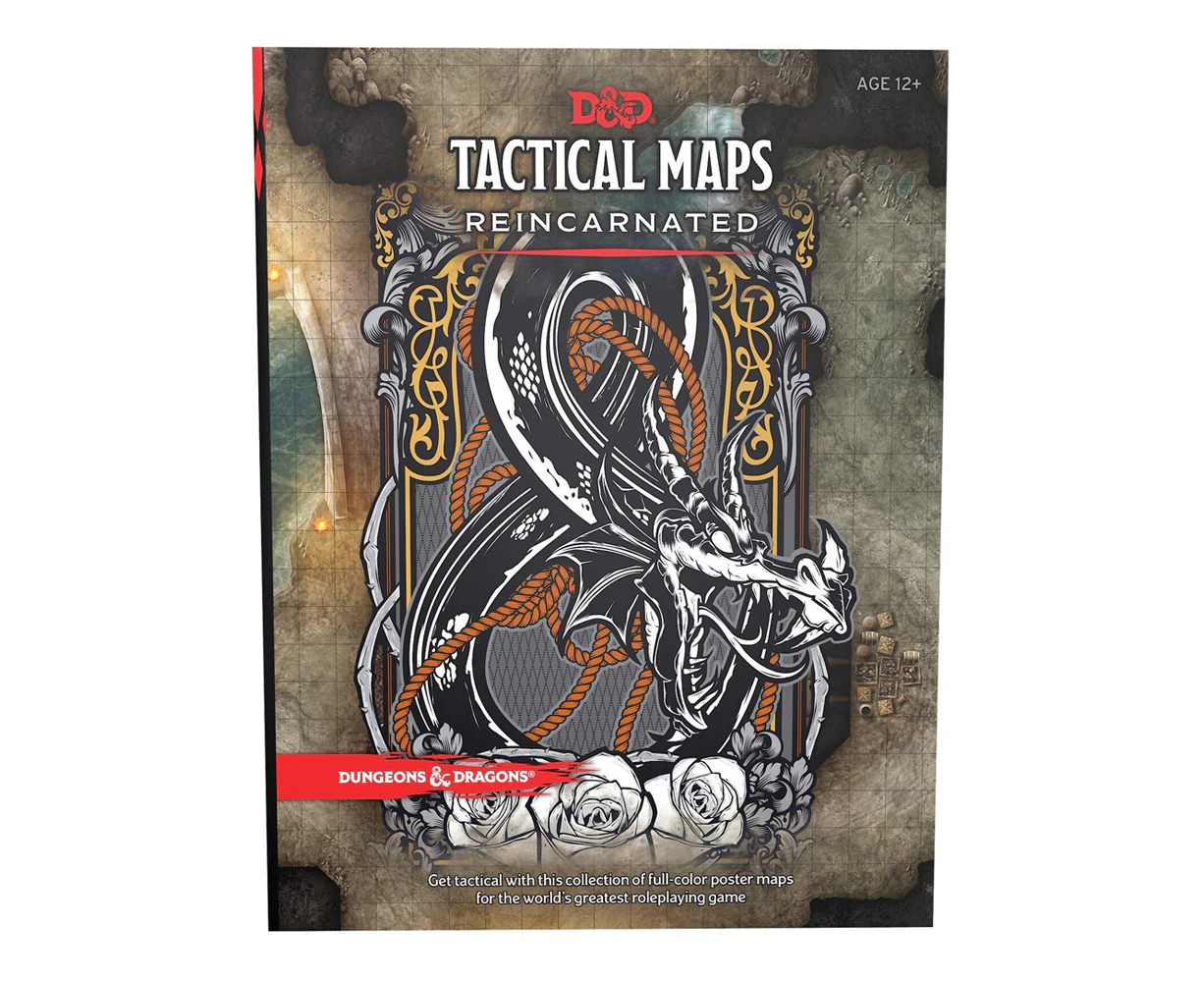 Dungeons & Dragons Tactical Maps Reincarnated Hardcover Roleplaying Book 12y+