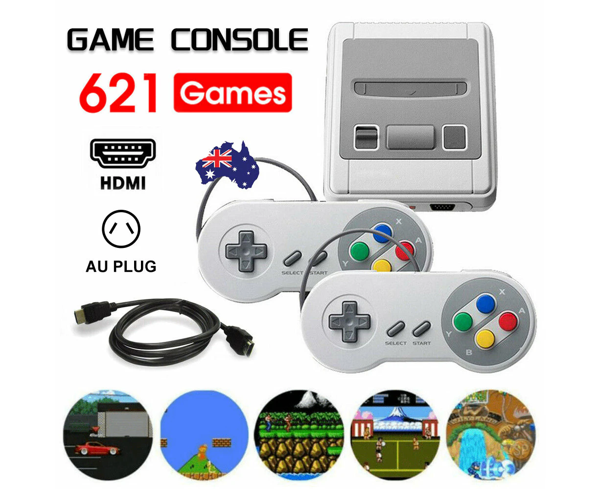 621-IN-1 Retro Classic Mini Handheld Game Console TV HDMI 2 Controller Gamepad