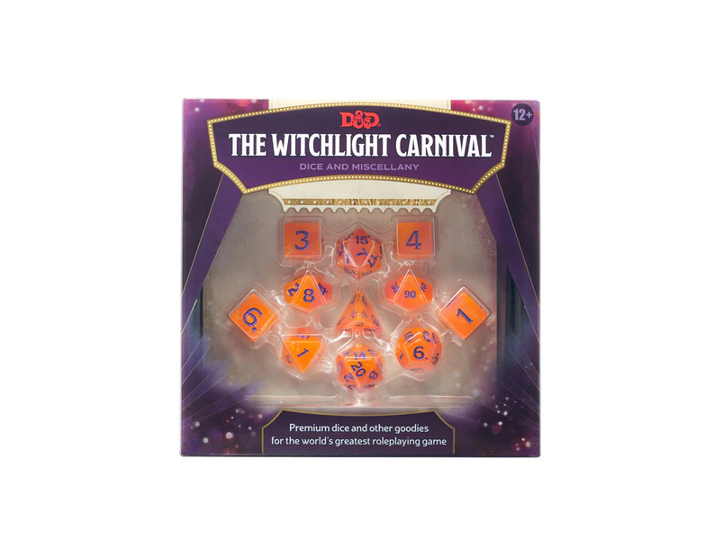 Dungeons & Dragons The Witchlight Carnival Dice & Miscellany Accessory Set 12y+