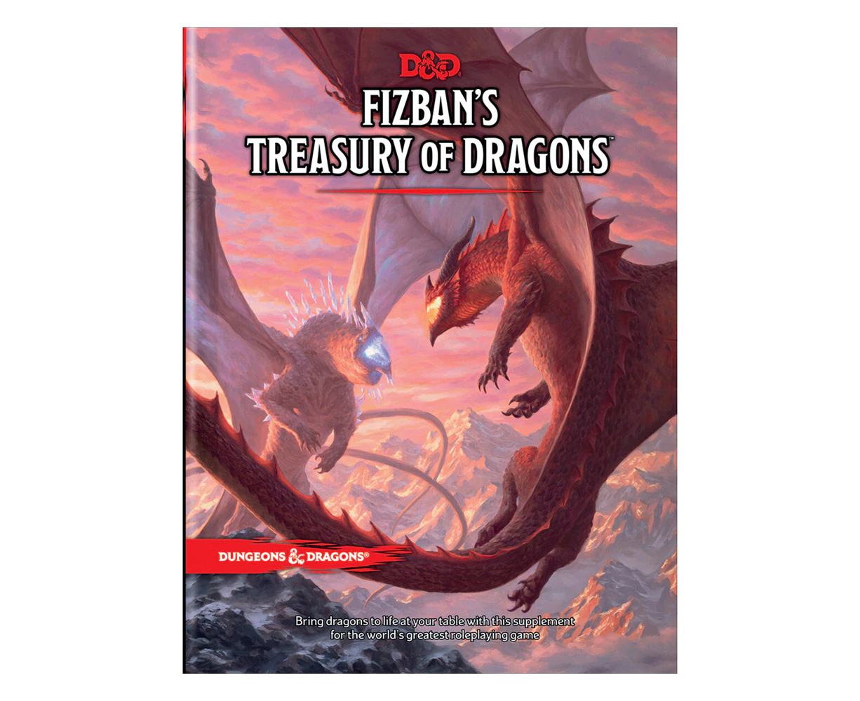 Dungeons & Dragons Fizbans Treasury of Dragons Hardcover Roleplaying Game Book