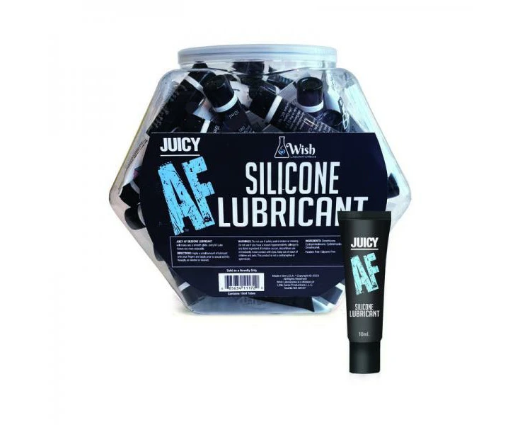 Juicy Af Silicone Lubricant 10ml 65 Piece Fishbowl