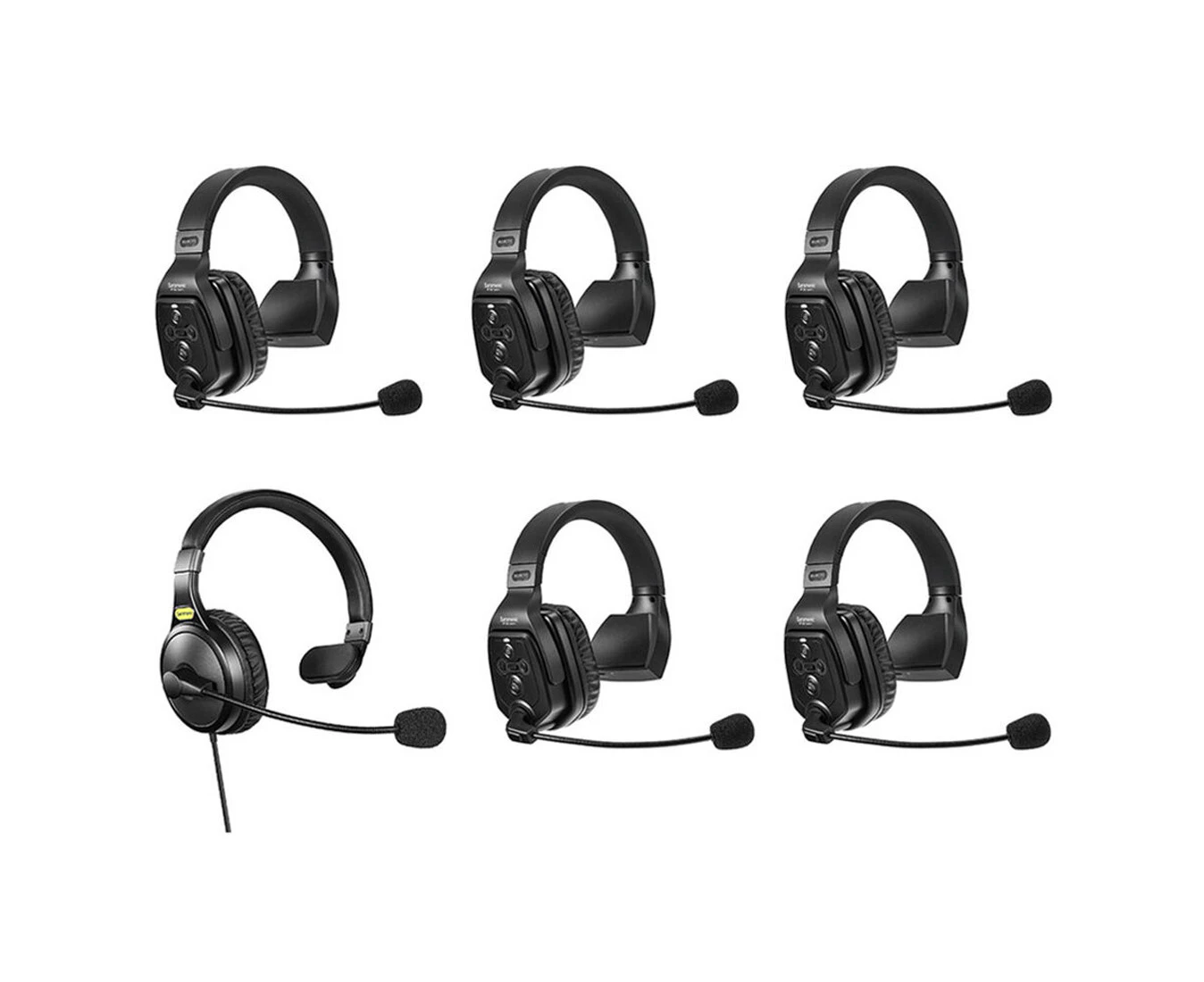 Saramonic WiTalk-WT6S 6-Person Full-Duplex Wireless Intercom System with Single-Ear Remote Headsets (1.9 GHz)