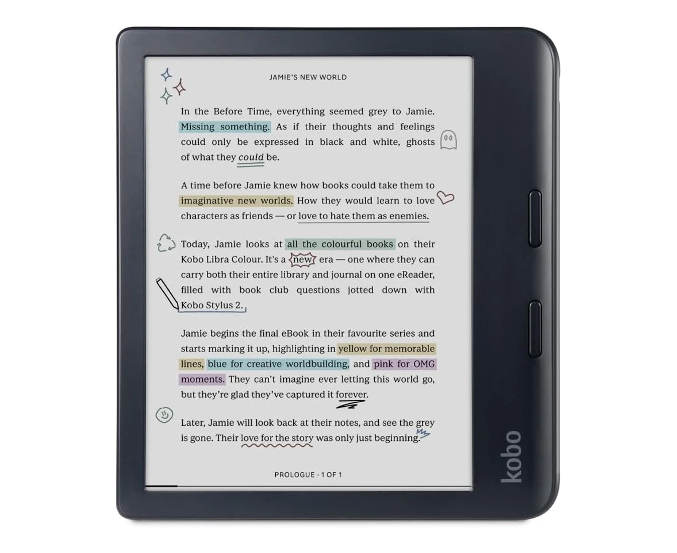 Kobo Libra Colour  e-Book Reader (7'', 32GB,  N428-KU) - Black