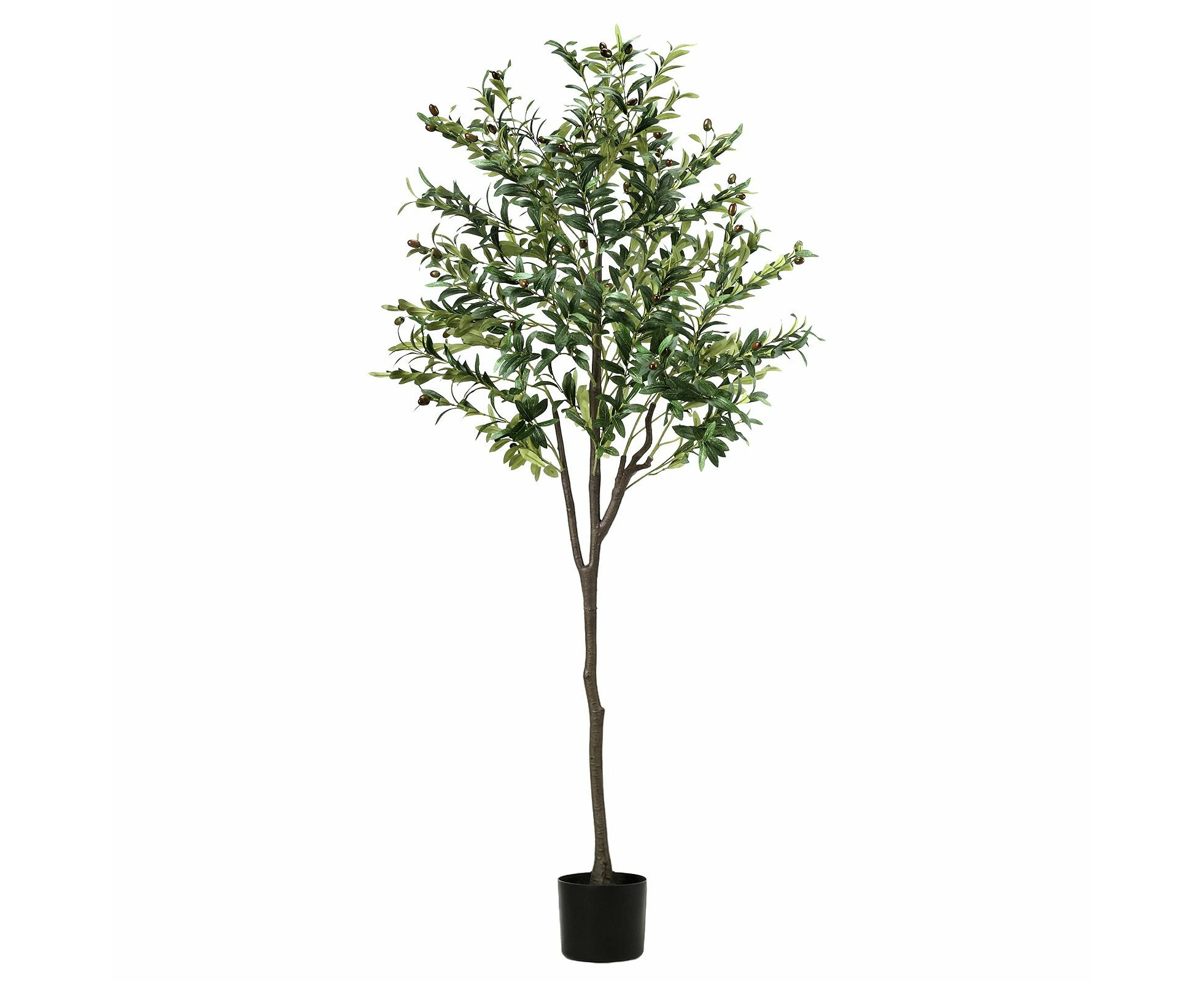 Artificial Olive Tree Plant Pot Imitation Green Fake Faux Natural Indoor Decor Home Office Lifelike Fruit Leaves 180cm