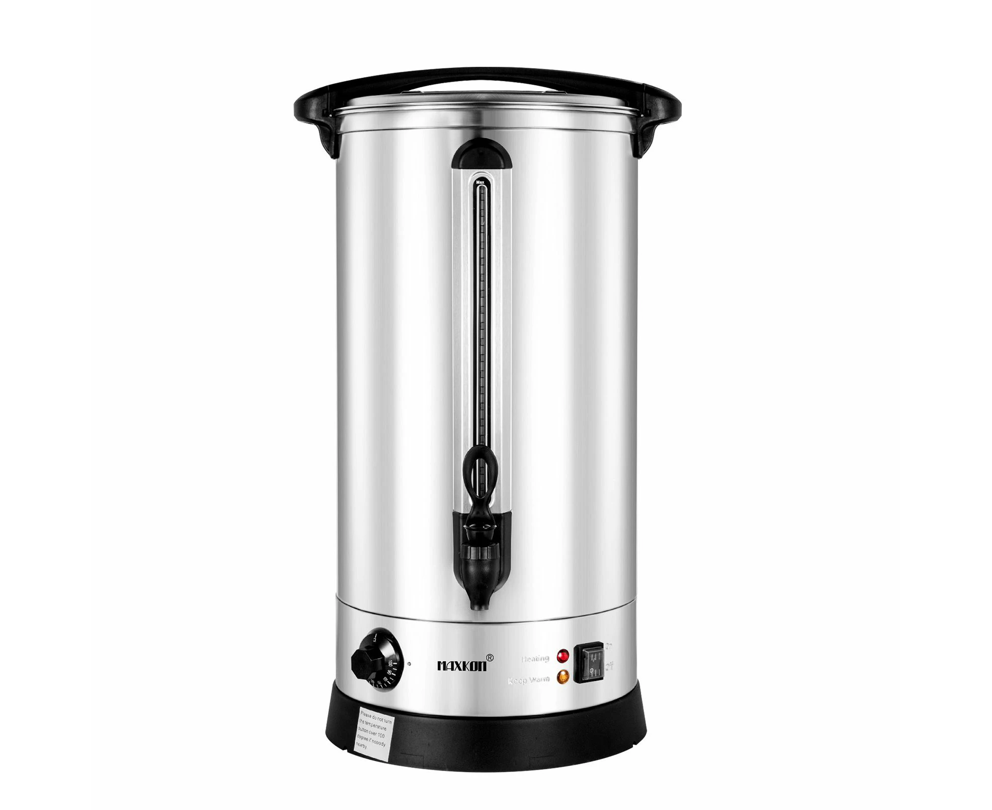 Maxkon 27L Water Dispenser Urn Instant Hot Cold Coffee Maker Tea Kettle Machine Commercial Home Stainless Steel with Tap