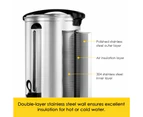 Maxkon 27L Water Dispenser Urn Instant Hot Cold Coffee Maker Tea Kettle Machine Commercial Home Stainless Steel with Tap