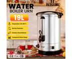 Maxkon 19L Water Dispenser Urn Instant Hot Cold Coffee Maker Machine Tea Kettle Home Commercial Stainless Steel with Tap