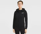 Puma Women's Essentials Small Logo Full Zip Fleece Hoodie - Black