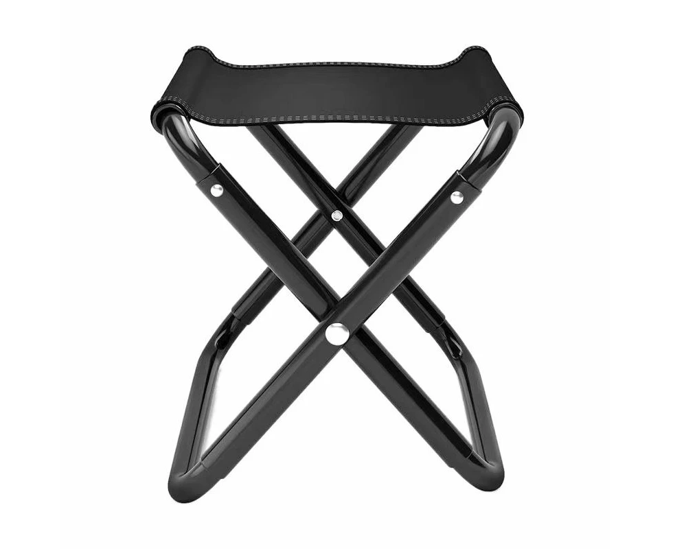 Camping Folding Stool, Mini Outdoor Collapsible Slacker Chairs Seat Portable Lightweight Folding Stool for Fishing Camp Traveling Hiking Beach Garden BBQ