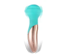 Maia Kali USB Rechargeable Dual Motor Mini Wand - Green/Rose Gold