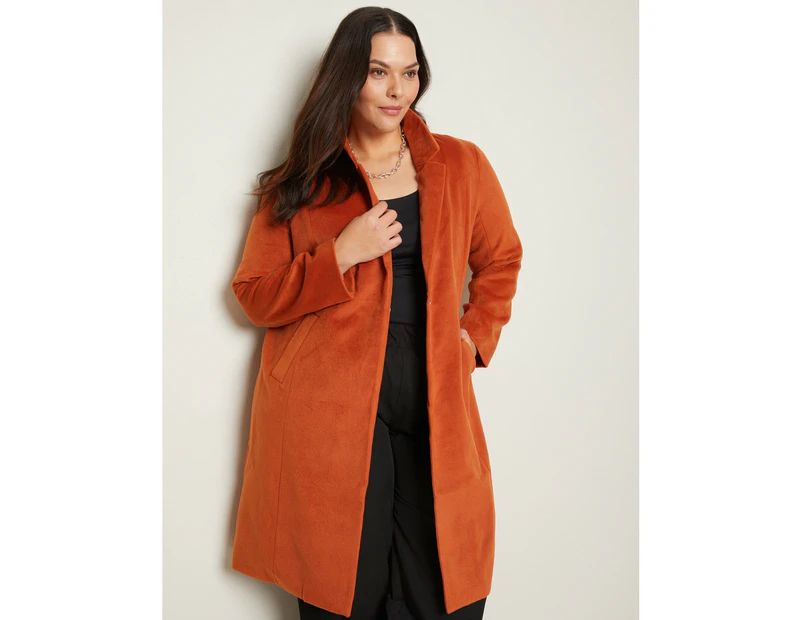 BeMe - Plus Size - Womens Coat -  Sara Long Coat