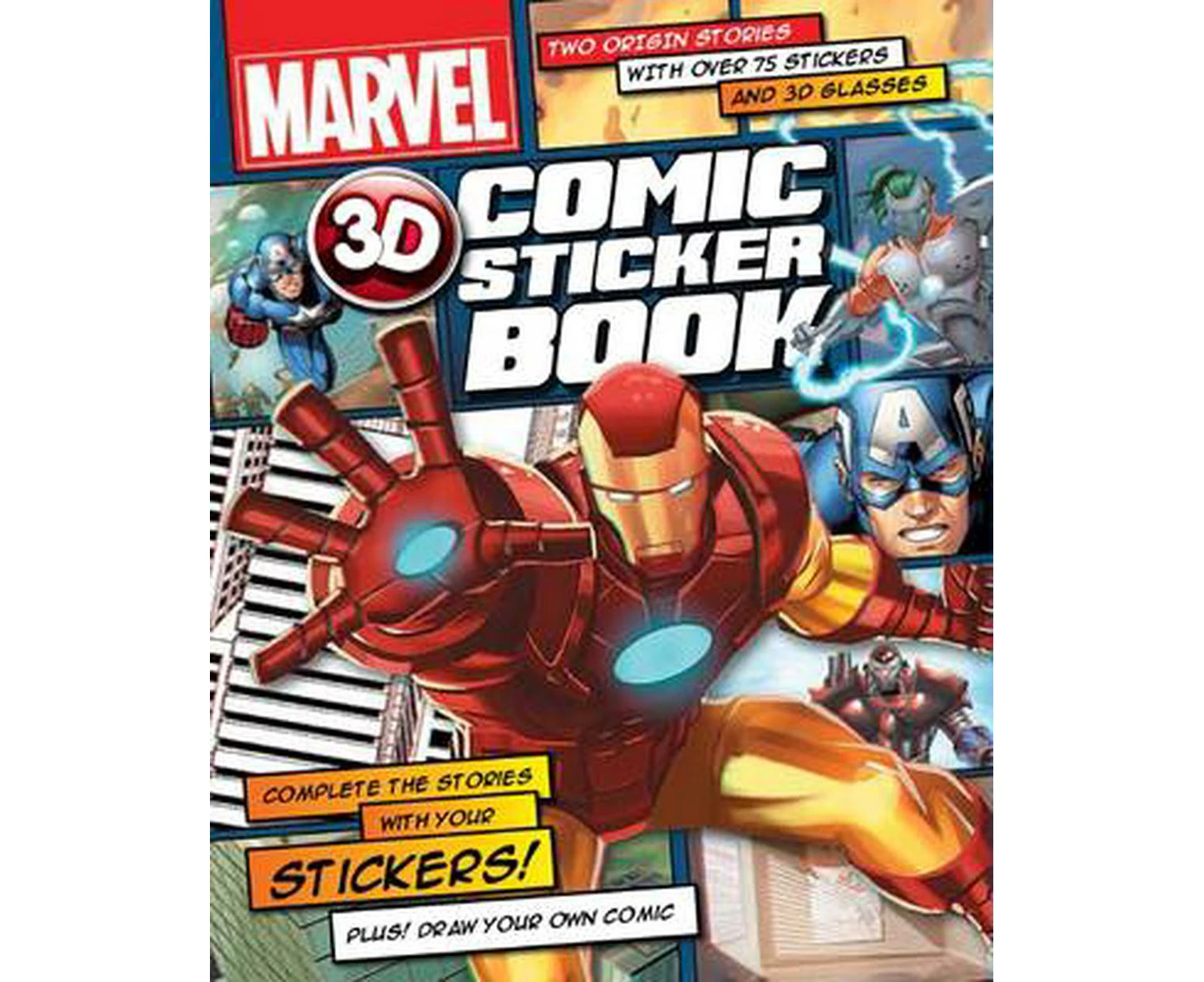 Marvel 3D Comic Sticker Book