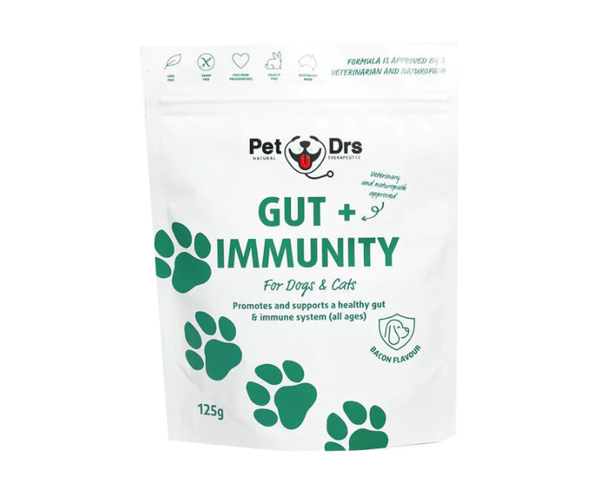 Pet Drs Gut + Immunity Gut & Immune System Support for Dogs & Cats 125g