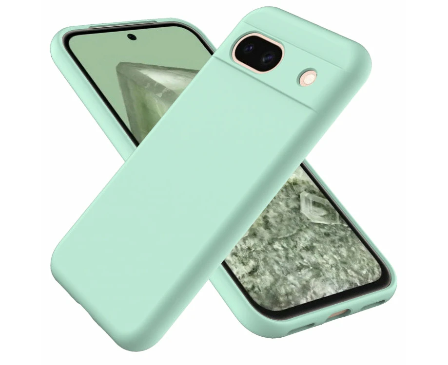 For Google Pixel 8A Pixel Pure Colour Liquid Silicone Shockproof Phone Case - Green