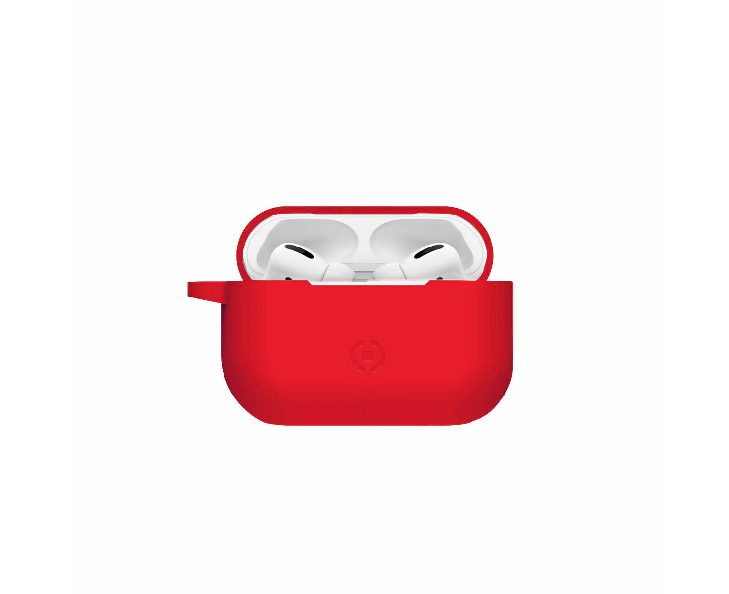 Protective Case By Celly Airpods Pro Headphones Red Silicone Plastic