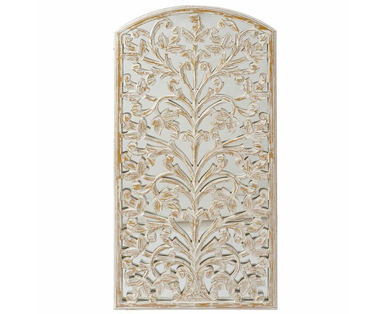 Wall Decoration Dkd Home Decor 45 x 2 x 89 Cm Aged Finish White Romantic