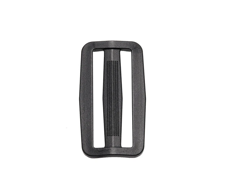 50mm Tri-Glide Buckles Slider Adjustable Buckle Slides Tri Glide Triglide Clip Belt Cord Strap Webbing Adjuster Plastic Release Backpack Black 60x