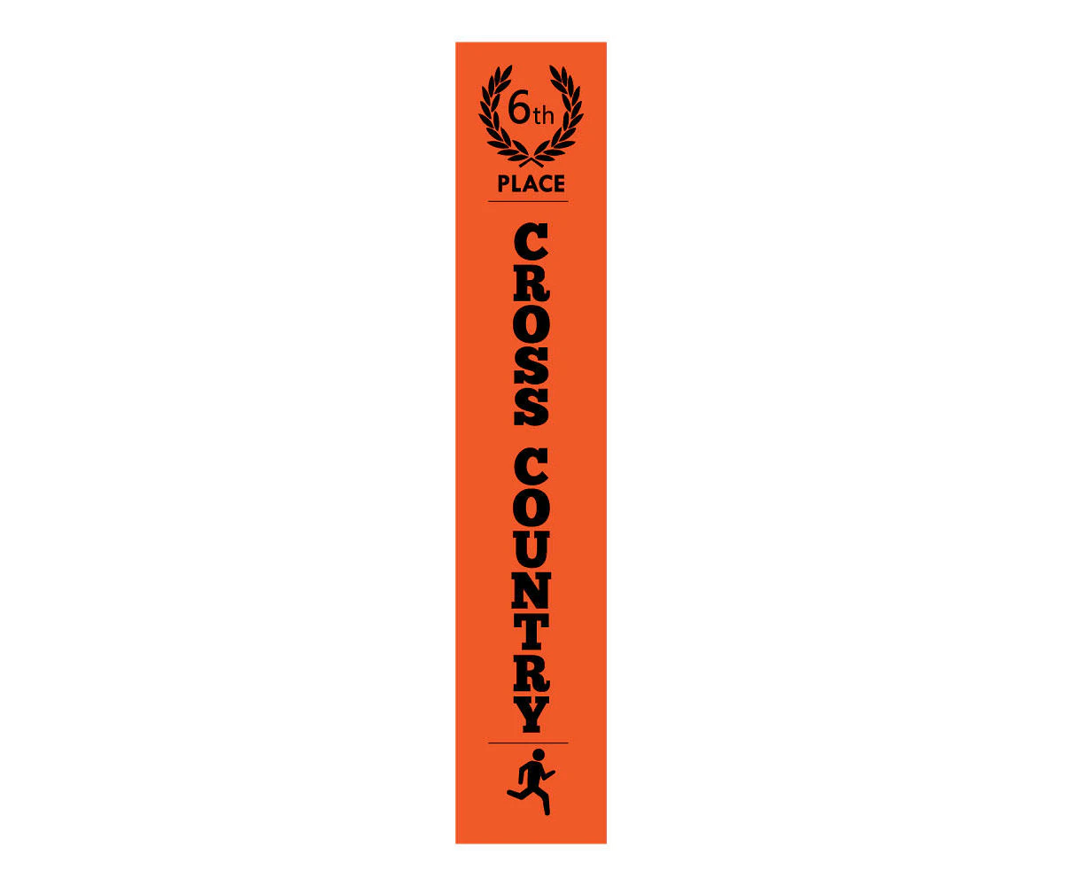 Cross Country Place Ribbons - Pack of 25 (1st to 10th) - Sixth