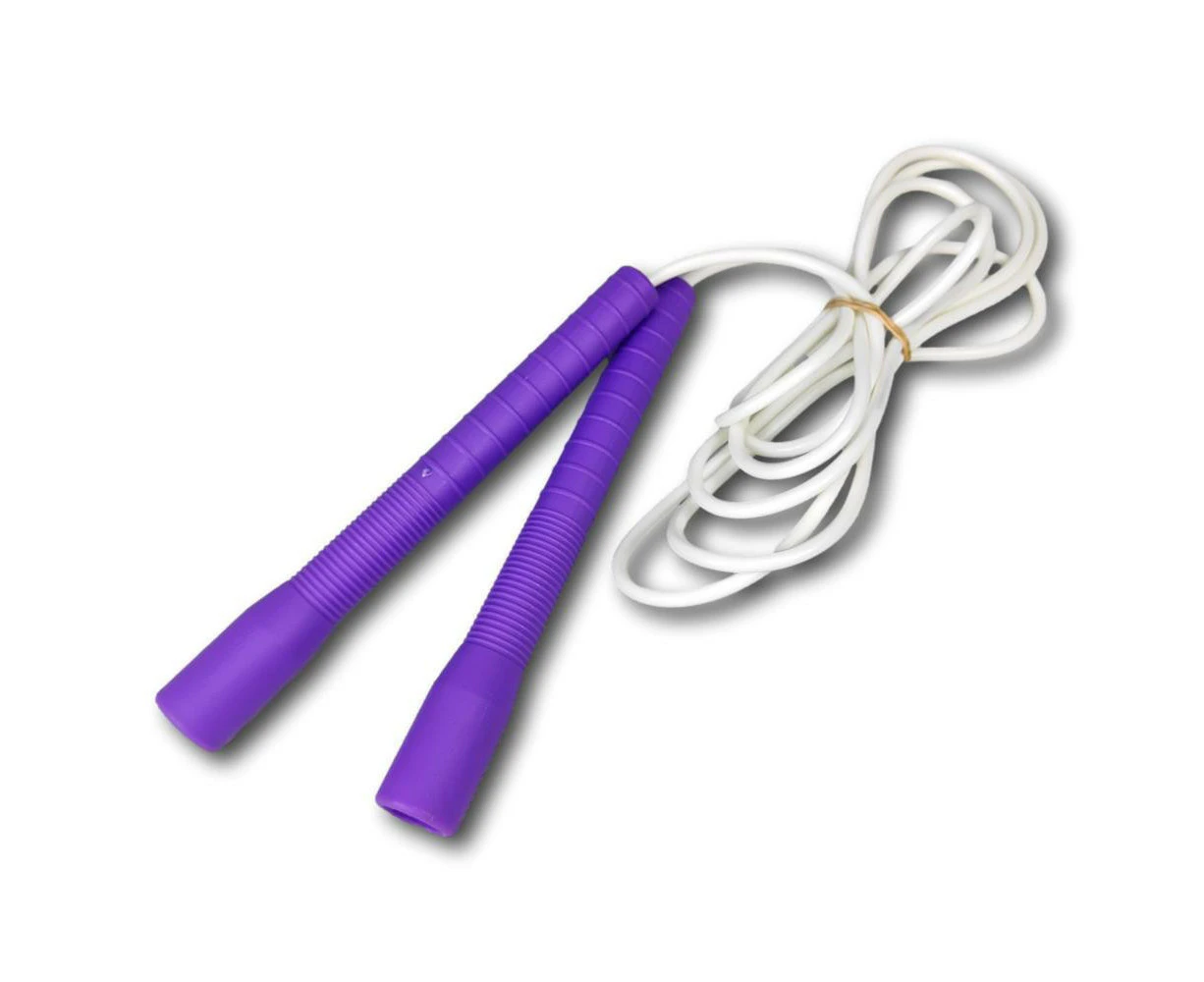 Buffalo Sports Classic Skipping Rope Purple Handles 2.7m