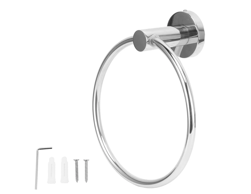 Stainless Steel Towel Ring Simple Rustproof Retro Bathroom Hand Towel Ring for Bathroom Kitchen223030 Bright Towel Ring