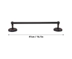 All Copper Bathroom Towel Bar European Style Wall Mounted Towel Rack for Bathroom 41cm Black Antique