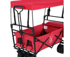 Gardeon Garden Cart with Removable Canopy Red