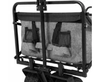 Gardeon Garden Cart with Cargo Net Grey