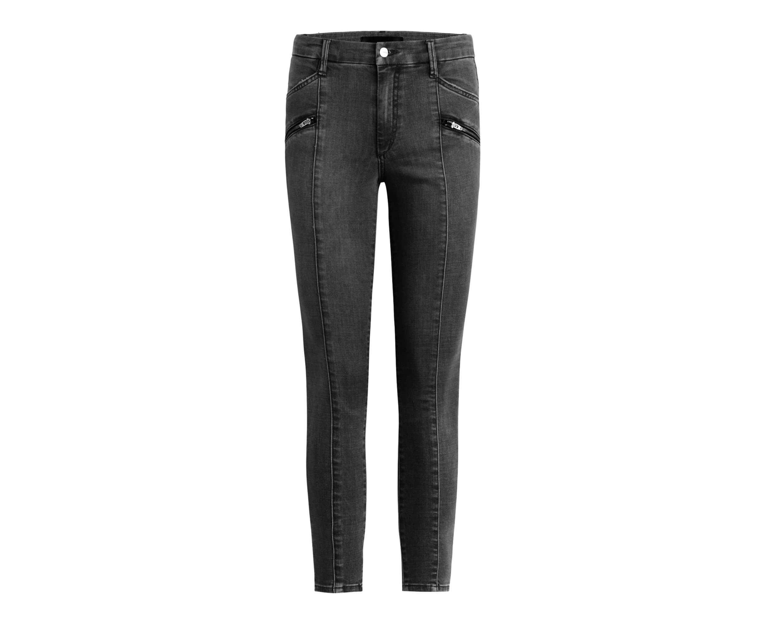 JOE'S Womens Black Zippered Moto Ankle Skinny Jeans Size: 25 Waist