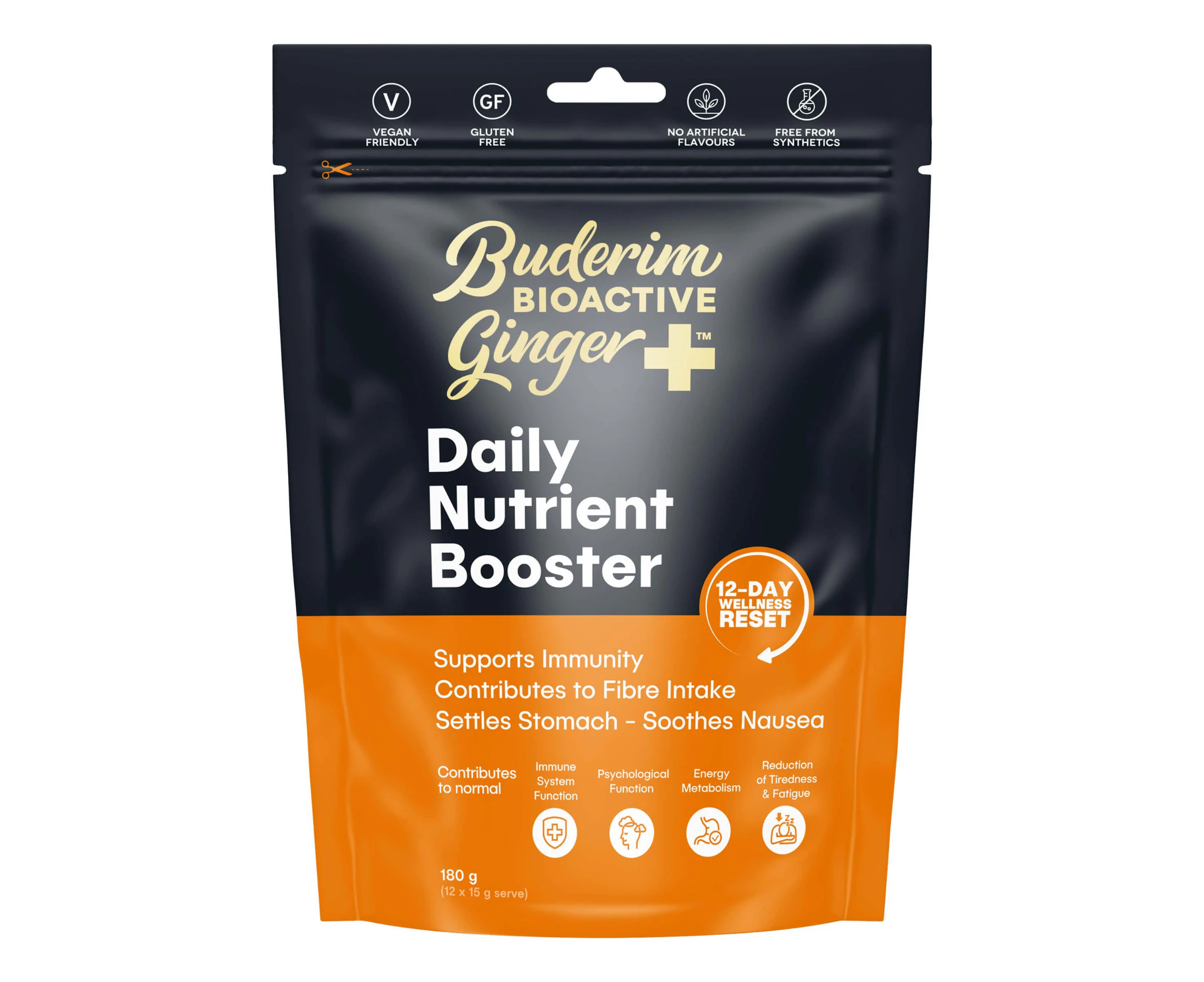 Buderim Ginger BioActive Ginger+ Daily Nutrient Booster - 180g - Buderim Ginger