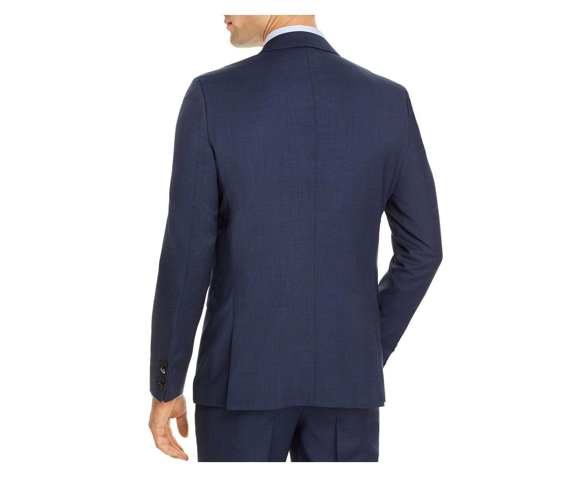 HUGO BOSS Mens Astian Navy Single Breasted, Extra Slim Fit Suit Separate Blazer Jacket 46R