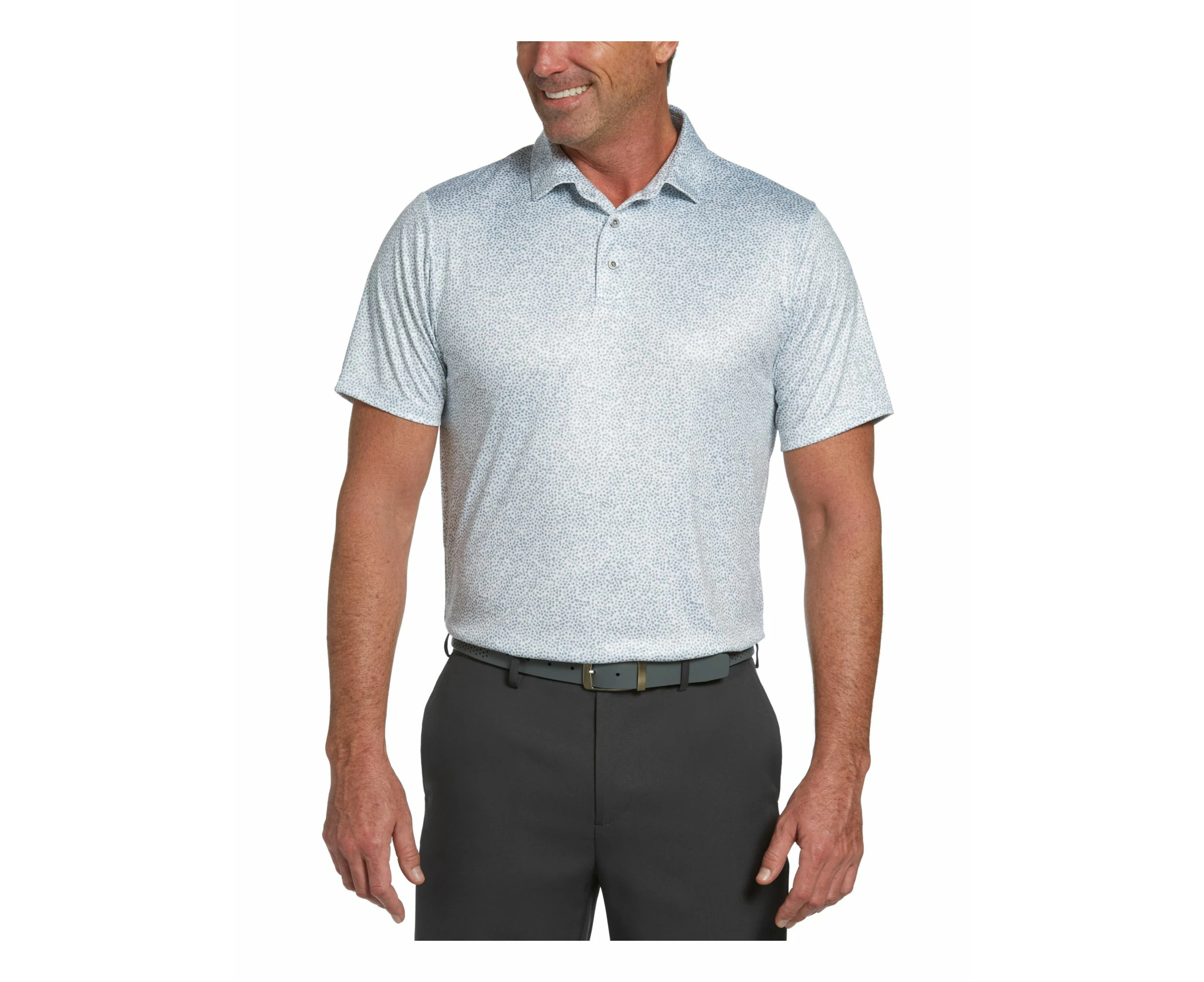 HYBRID APPAREL Mens Golf White Athletic Fit Performance Stretch Polo 4X