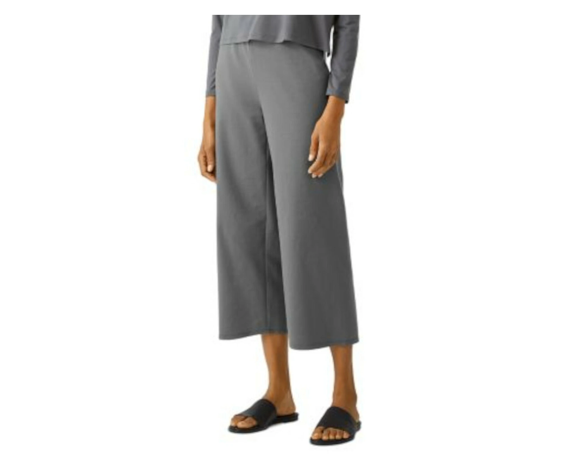 EILEEN FISHER Womens Gray Stretch Wear To Work High Waist Pants Petites PS