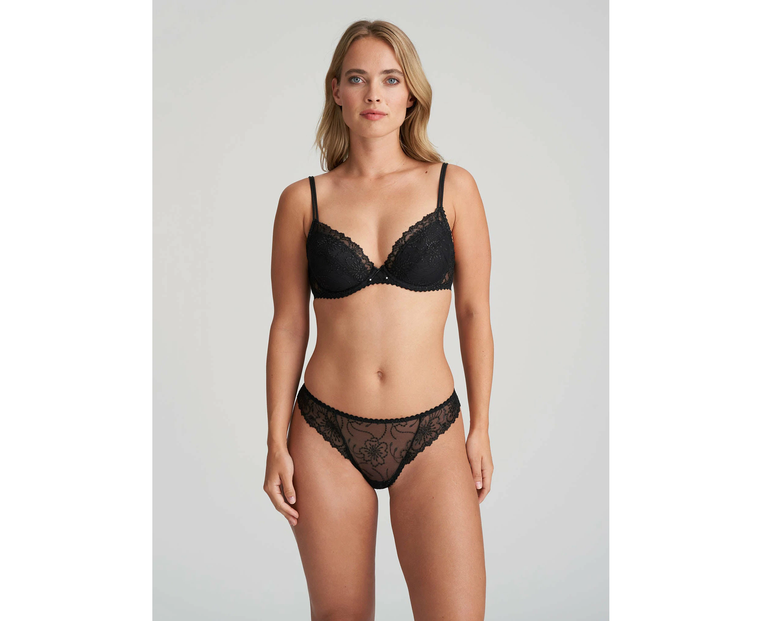 Marie Jo: Jane Padded Push Up Bra  Black