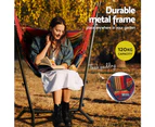 Gardeon Hammock Chair Outdoor Camping Hanging with Stand Rainbow