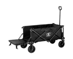 Gardeon Garden Cart with Opening Rear Black